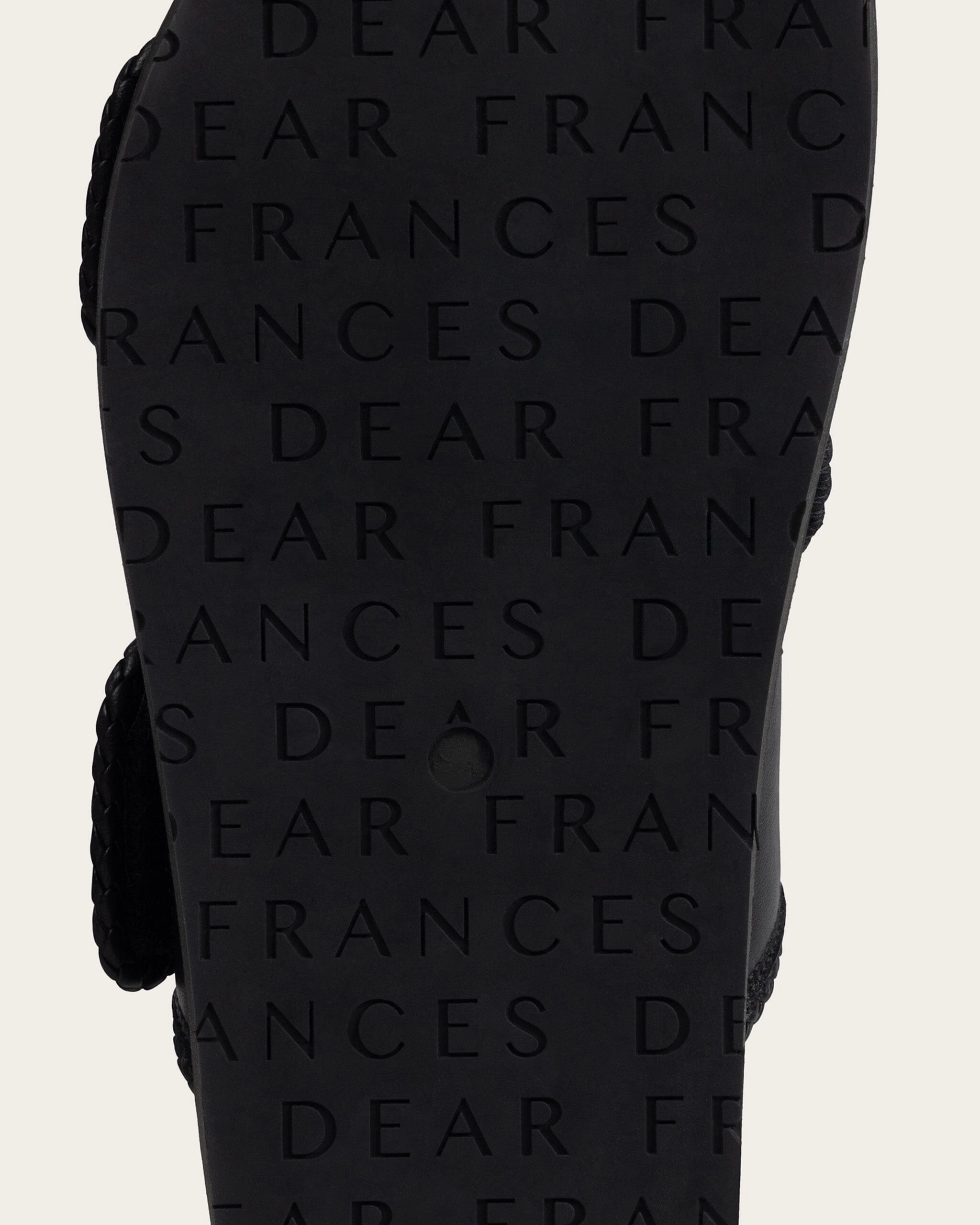 Toe box Braided Slide, Black