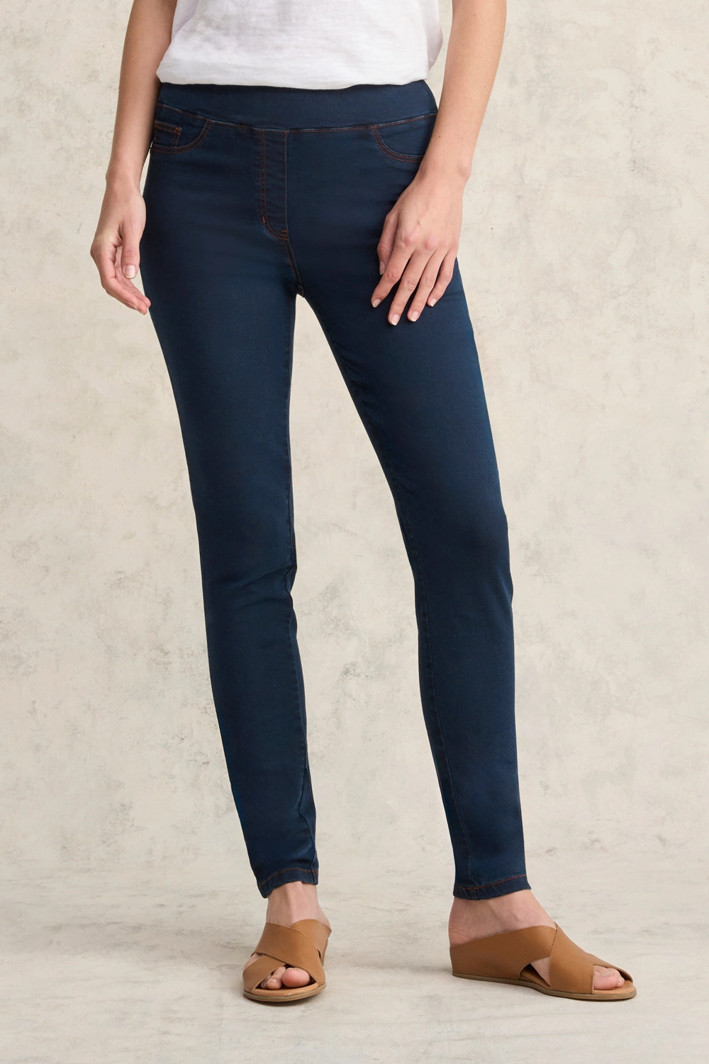 Bengajean? Full Length Skinny Leg - Clean Denim Blue Fashionable Appeal