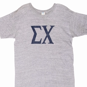 Casual Flex Chic Fashion VINTAGE SIGMA CHI FRATERNITY TEE SHIRT 1980S MEDIUM