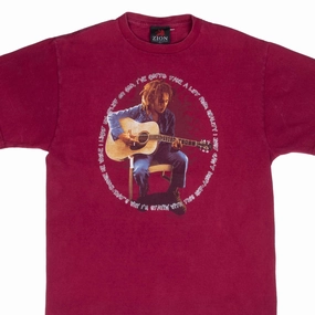 Microfiber Blend Stretchable Knit VINTAGE BOB MARLEY TEE SHIRT SIZE MEDIUM 1998 MADE IN USA