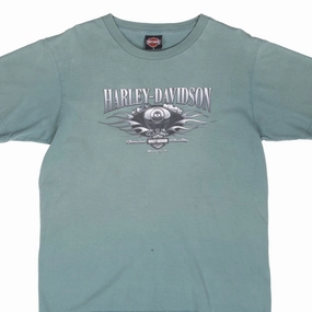 Soft Material Sporty Layer VINTAGE HARLEY DAVIDSON SANDY UTAH SAGE GREEN TEE SHIRT 2005 LARGE