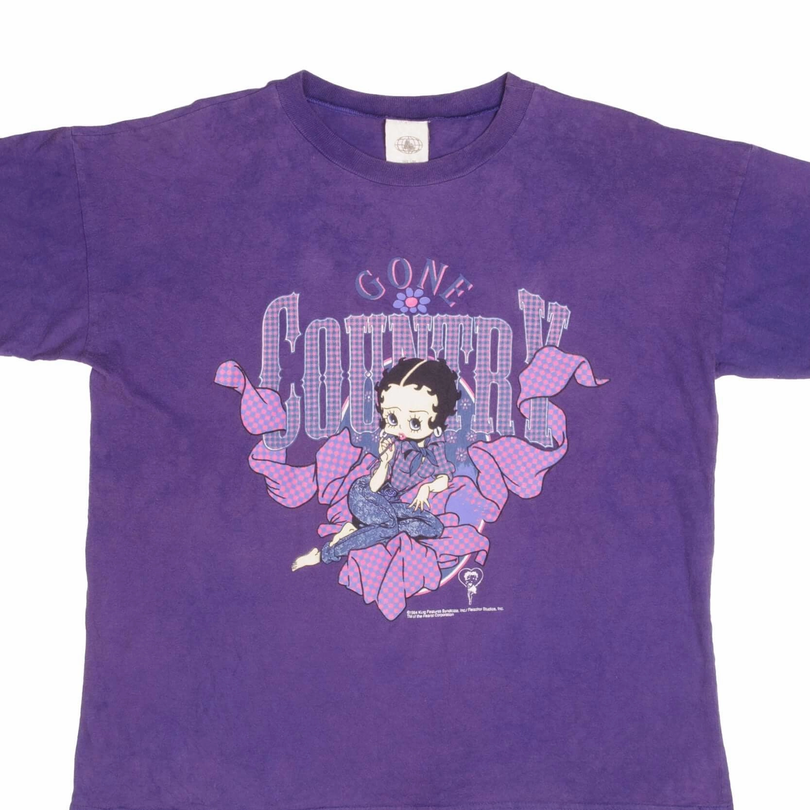 VINTAGE BETTY BOOP GONE COUNTRY TEE SHIRT 1994 SIZE XL Stylish Comfort