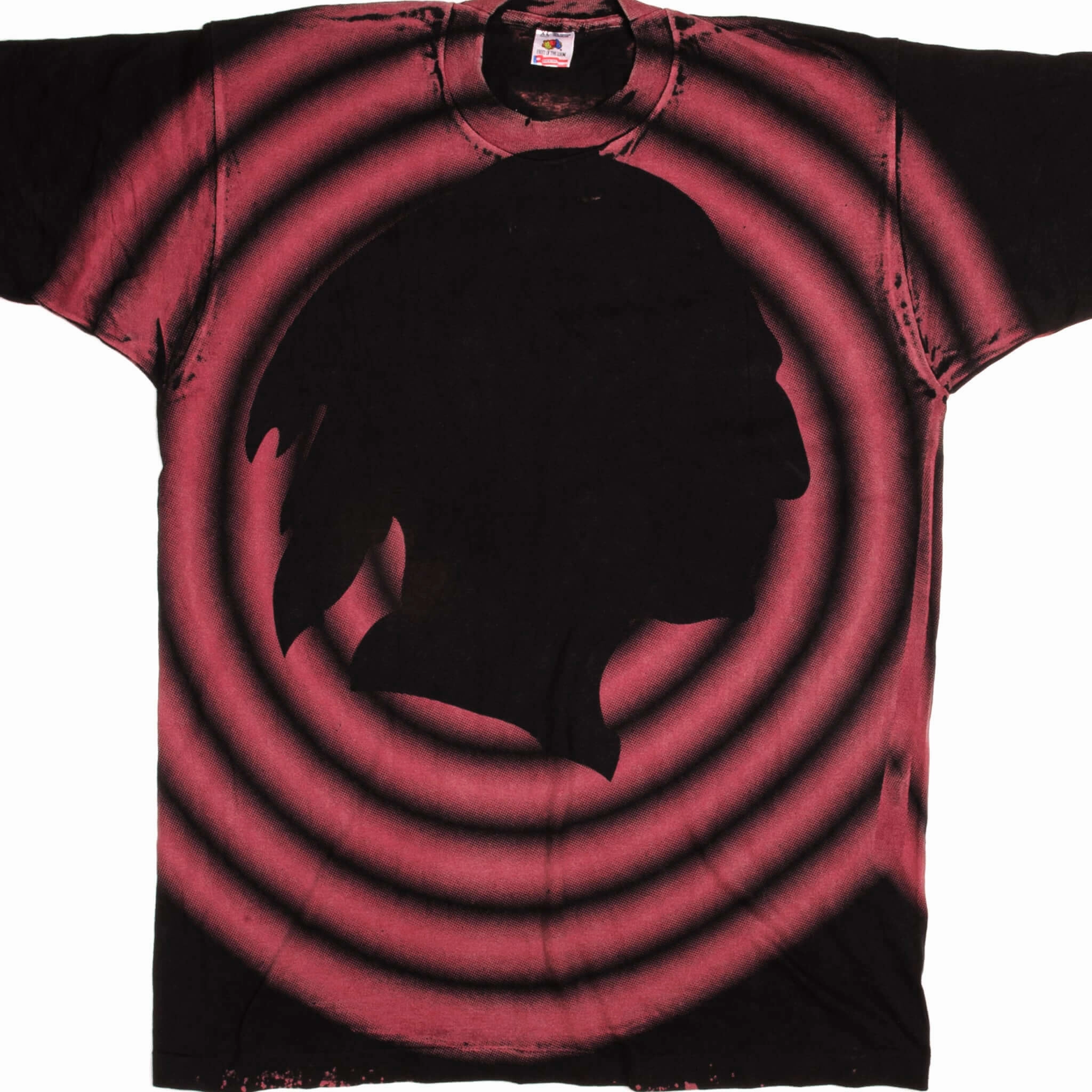 VINTAGE ALL OVER PRINT INDIAN HEAD GRAPHIC TEE SHIRT 1990s SIZE XL MADE IN USA loose fitting Top Rated