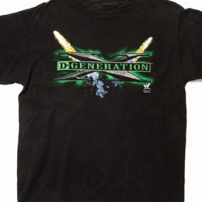 Cozy Waistband Sport Fit VINTAGE WWF D-GENERATION X TEE SHIRT 1998 SIZE MEDIUM