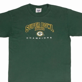 VINTAGE NFL GREEN BAY PACKERS SUPER BOWL CHAMPIONS 1997 TEE SHIRT LARGE MADE USA perfect for all-day wear