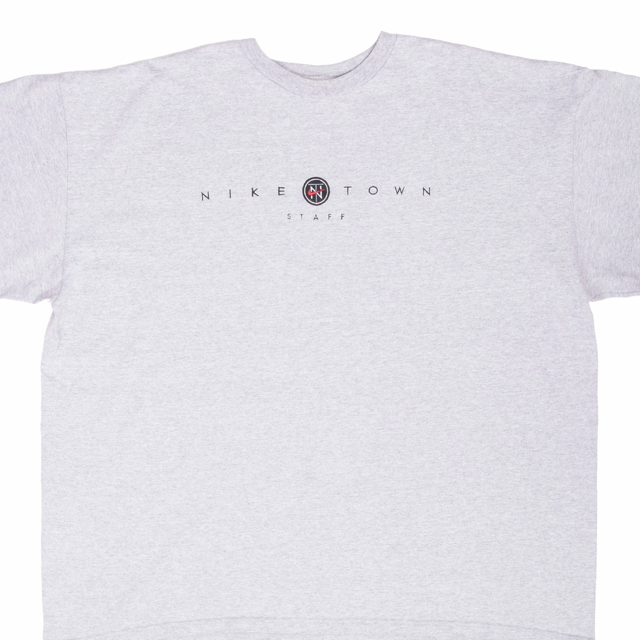 Daily Style Trend VINTAGE NIKE TOWN STAFF EMBROIDERED TEE SHIRT 1990S 2XL MADE IN USA