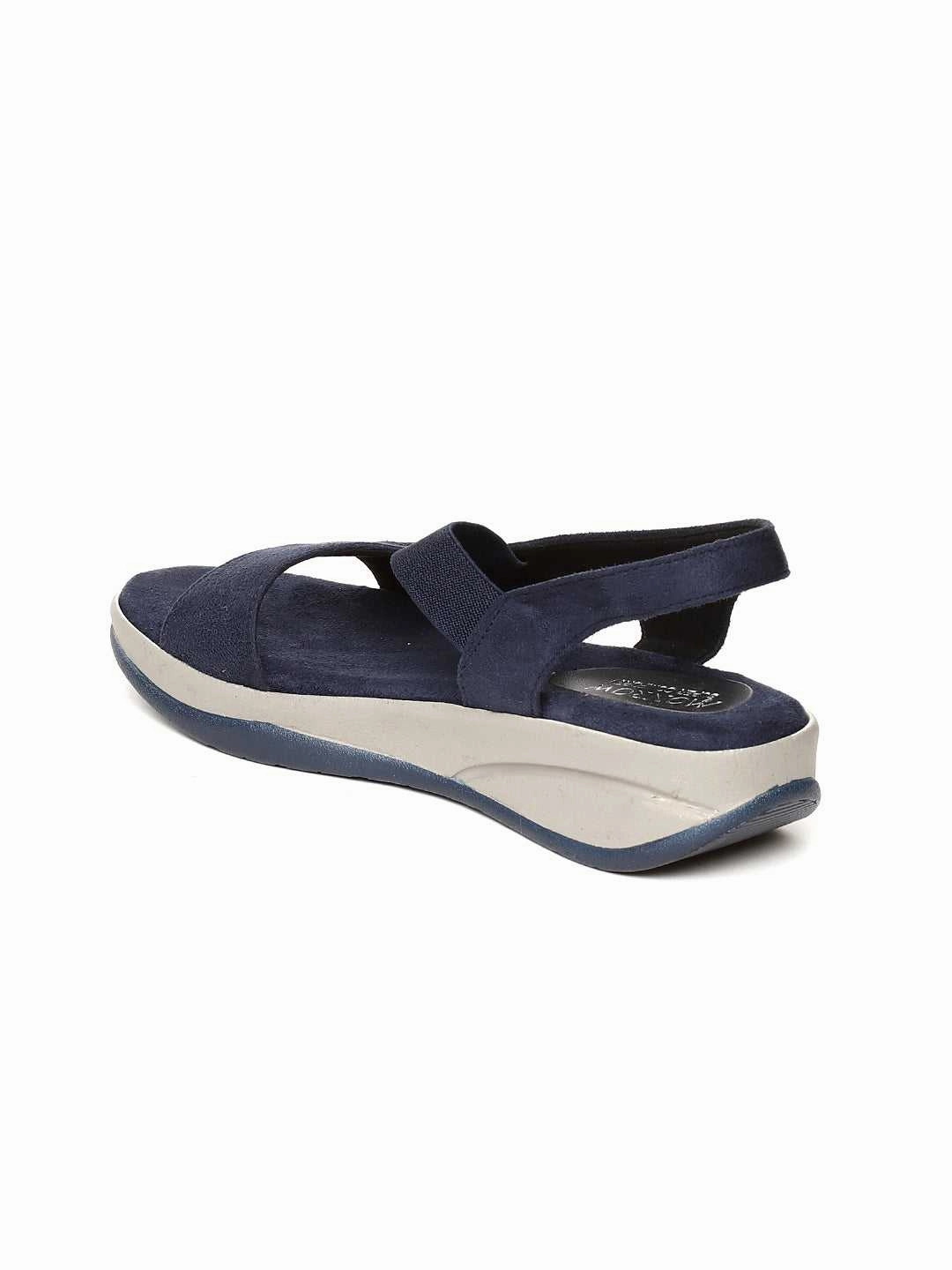 Carlee Blue Wedge Heel Thermoplastic Uppers Toe Freedom