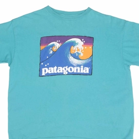 VINTAGE PATAGONIA SURF TEE SHIRT 1990S SIZE LARGE MADE IN USA Performance Layer