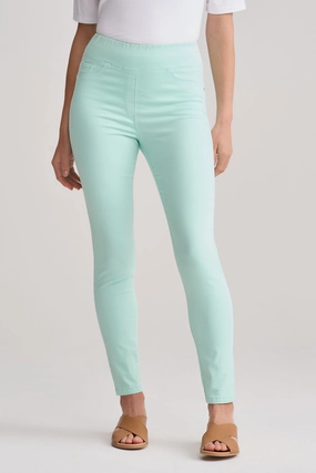 Breathable Layer Fit Casual Fit Design Bengajean? 7/8 Skinny Leg - Sweet Lime