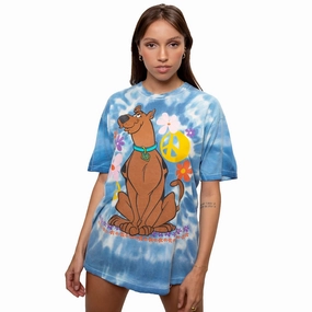 VINTAGE TIE-DYE SCOOBY DOO TEE SHIRT 1990S SIZE MEDIUM Elegant Detail Sleek Stretch Fit