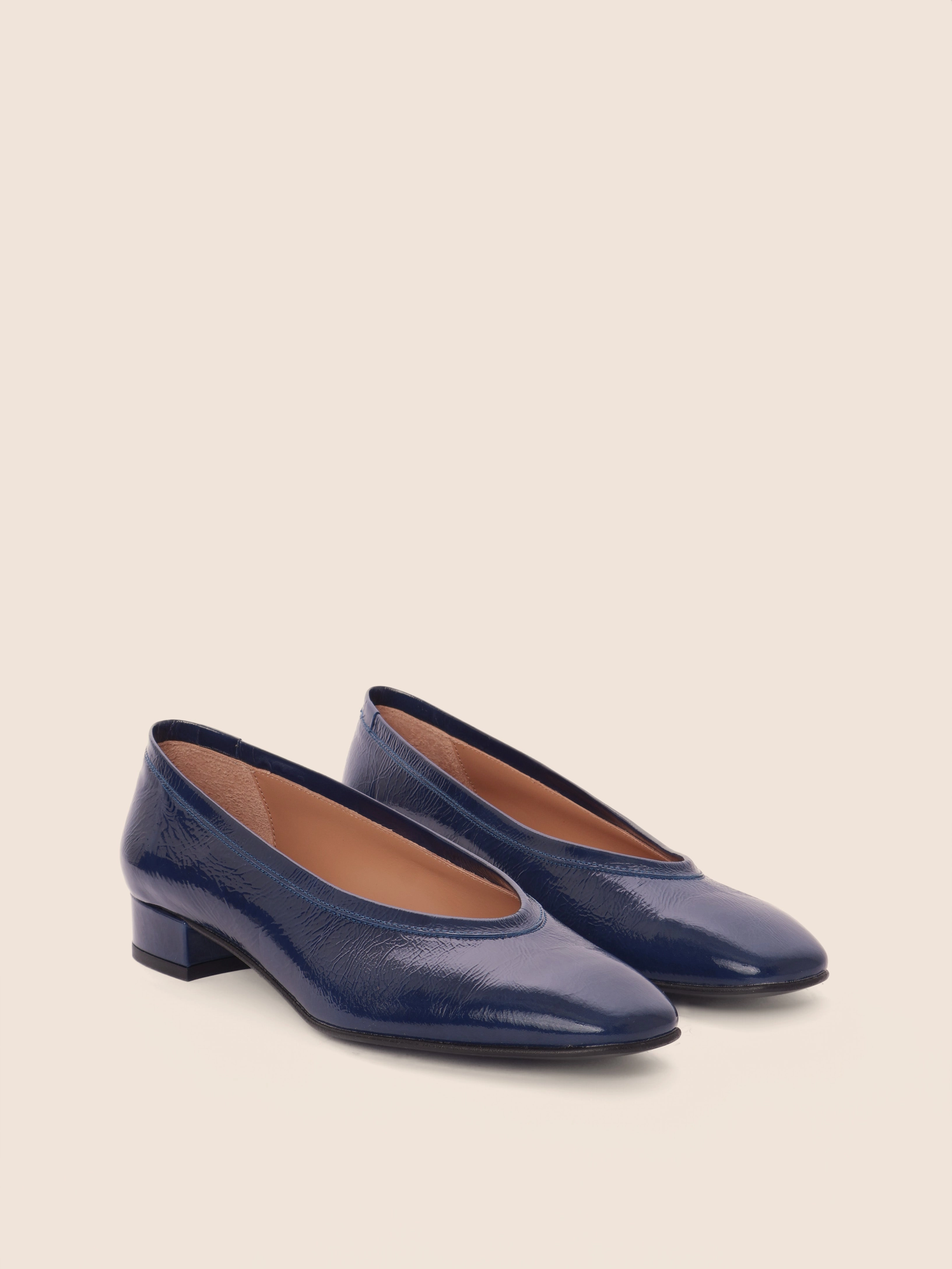 Torza Navy Ballerina - Previous Version Lagoon Mood Point Toe
