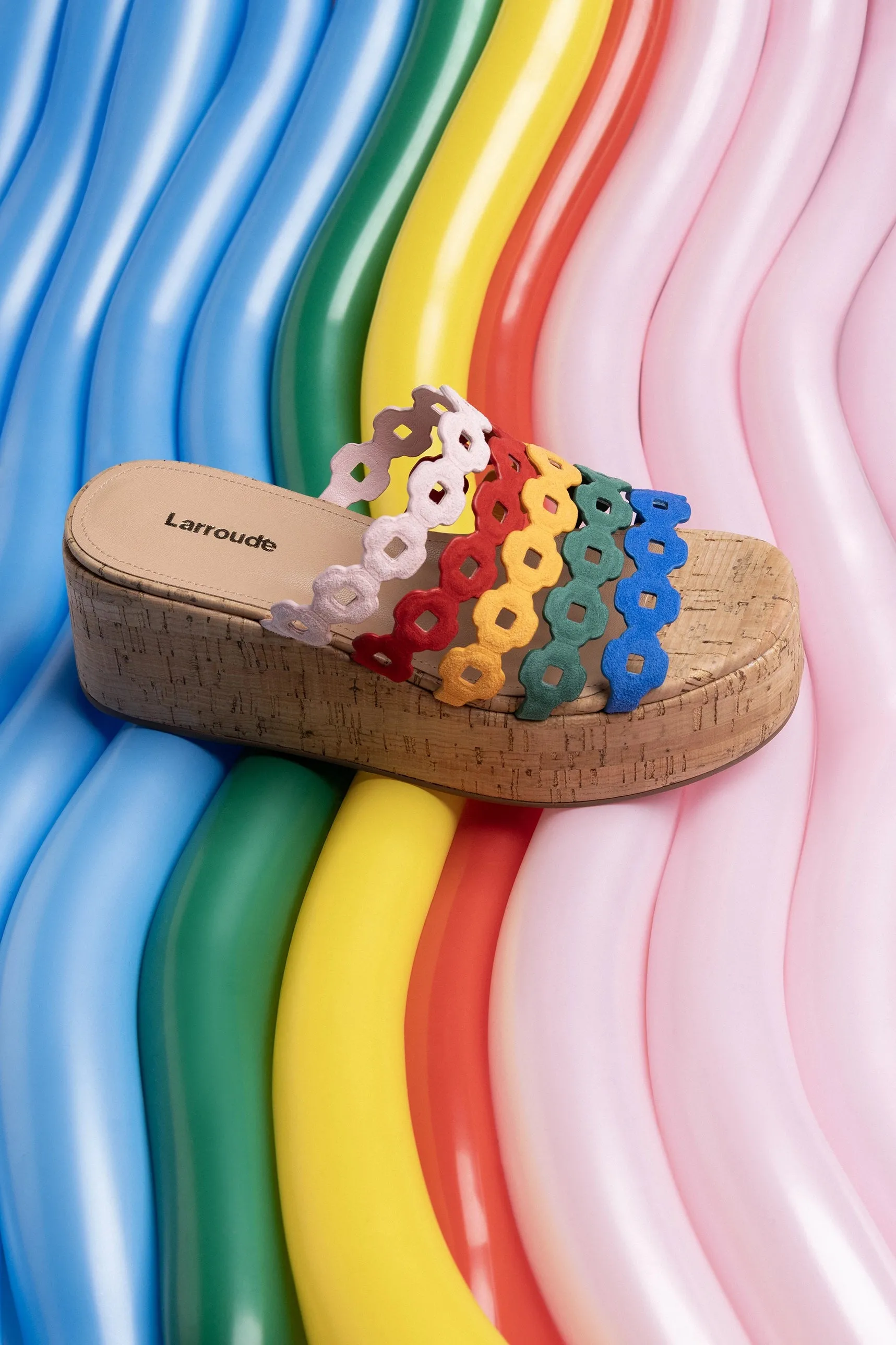 Daywear Pair Charli Mule In Multicolor Leather