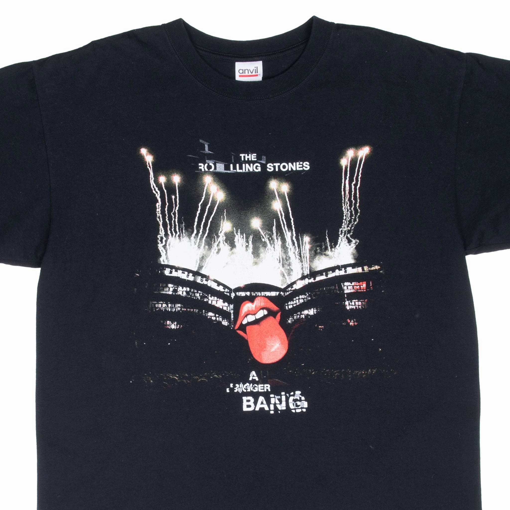 VINTAGE THE ROLLING STONES A BIGGER BANG 2006 TEE SHIRT LARGE Street Style Washable fabric
