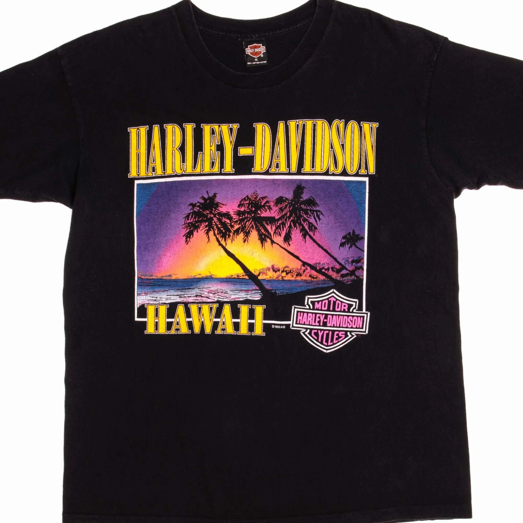 VINTAGE HARLEY DAVIDSON HAWAII TEE SHIRT 1997 SIZE XL MADE IN USA Relaxed Layers