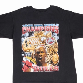 Active Layer Layer Ready Fit VINTAGE CHICAGO BULLS BOOTLEG CHAMPIONS JORDAN 1998 TEE SHIRT XL