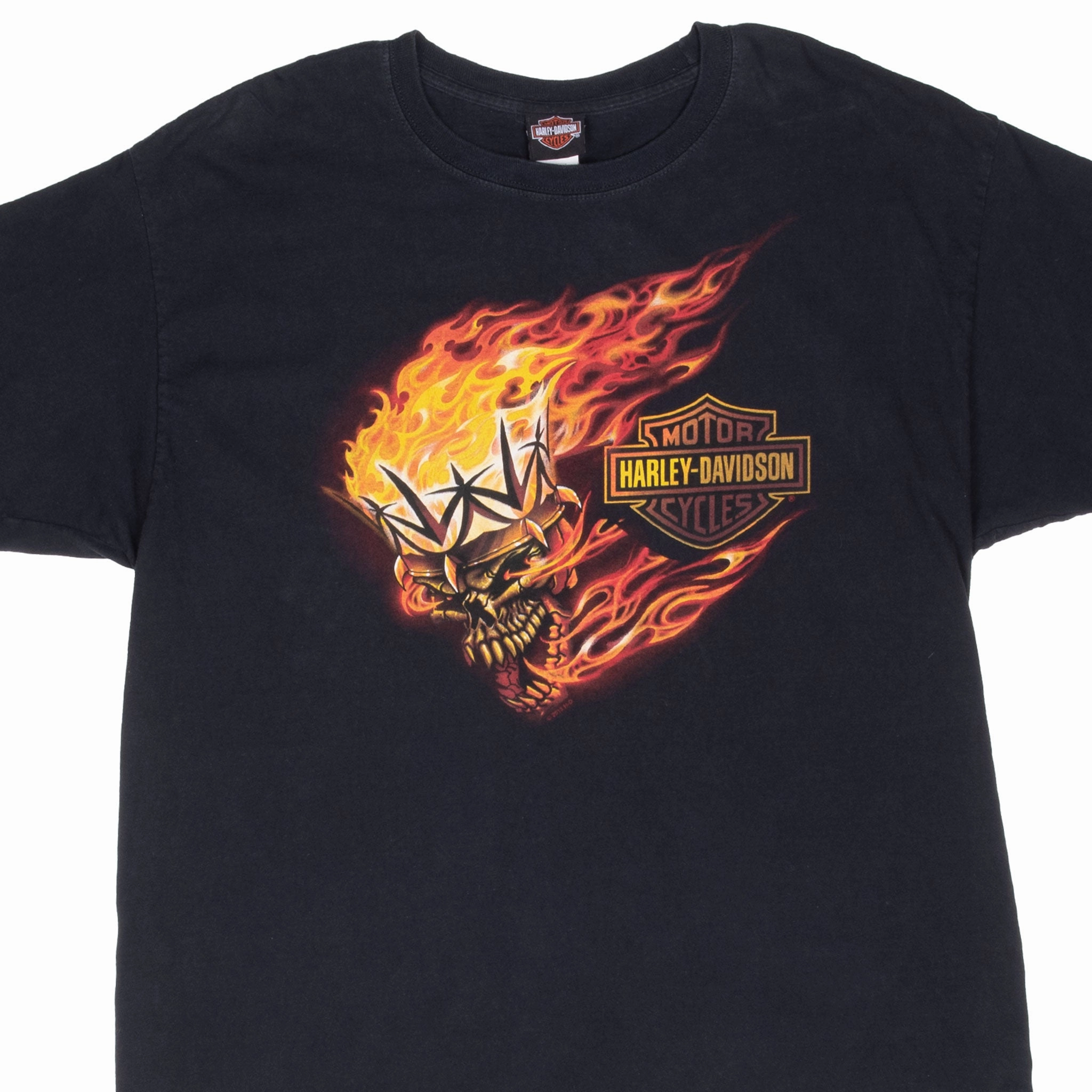 Scoop neck femininity Breathable mesh panel VINTAGE HARLEY DAVIDSON SKULL SAN ANTONIO TEXAS TEE SHIRT 2013 XL