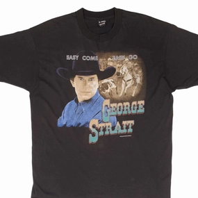 Relaxed Style VINTAGE GEORGE STRAIT EASY COME EASY GO 1994 TEE SHIRT SIZE XL MADE IN USA