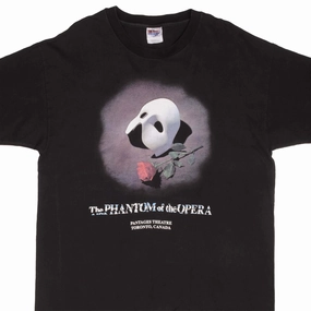 Playful Design crew neck VINTAGE THE PHANTOM OF THE OPERA TORONTO CANADA TEE SHIRT 1990S SIZE XL