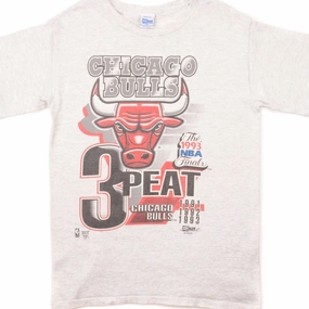 Anti Static Finish VINTAGE NBA CHICAGO BULLS TEE SHIRT 1993 SIZE MEDIUM MADE IN USA