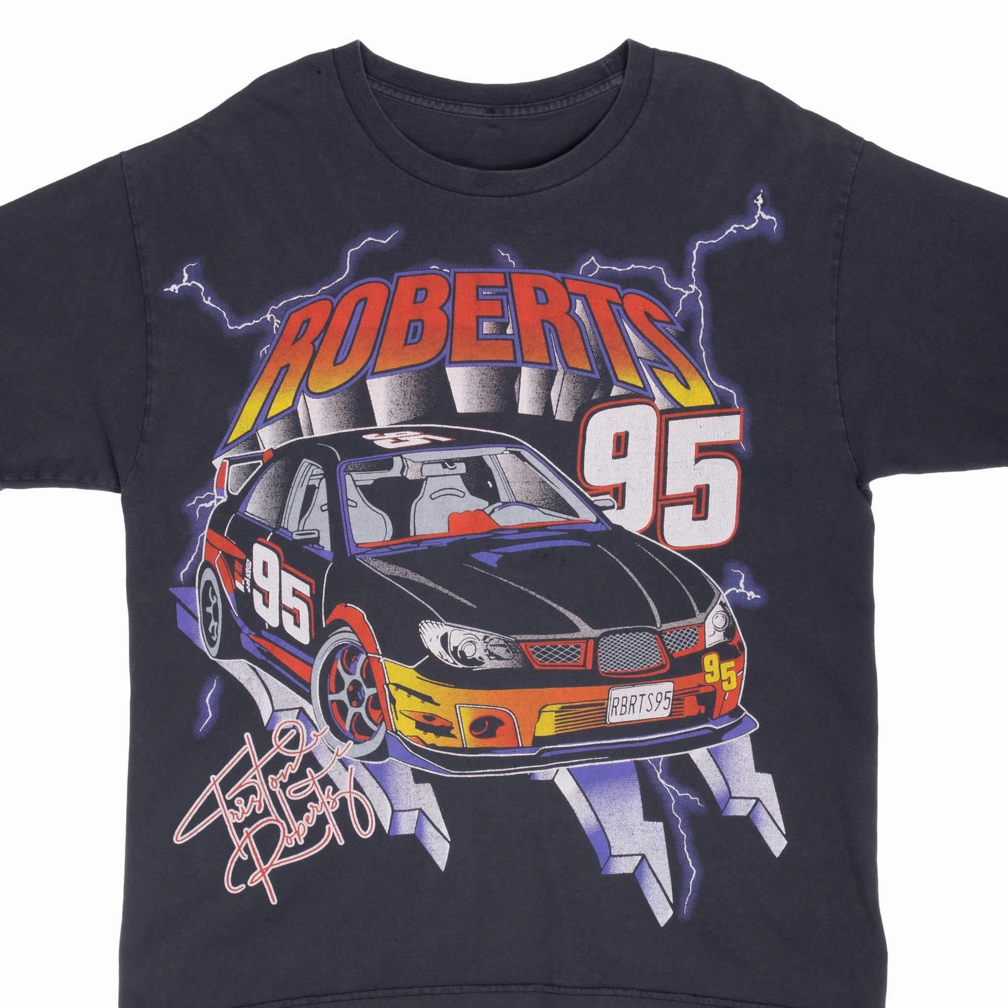 VINTAGE NASCAR RACING TRISTON ROBERTS 2000S TEE SHIRT LARGE Versatile Style