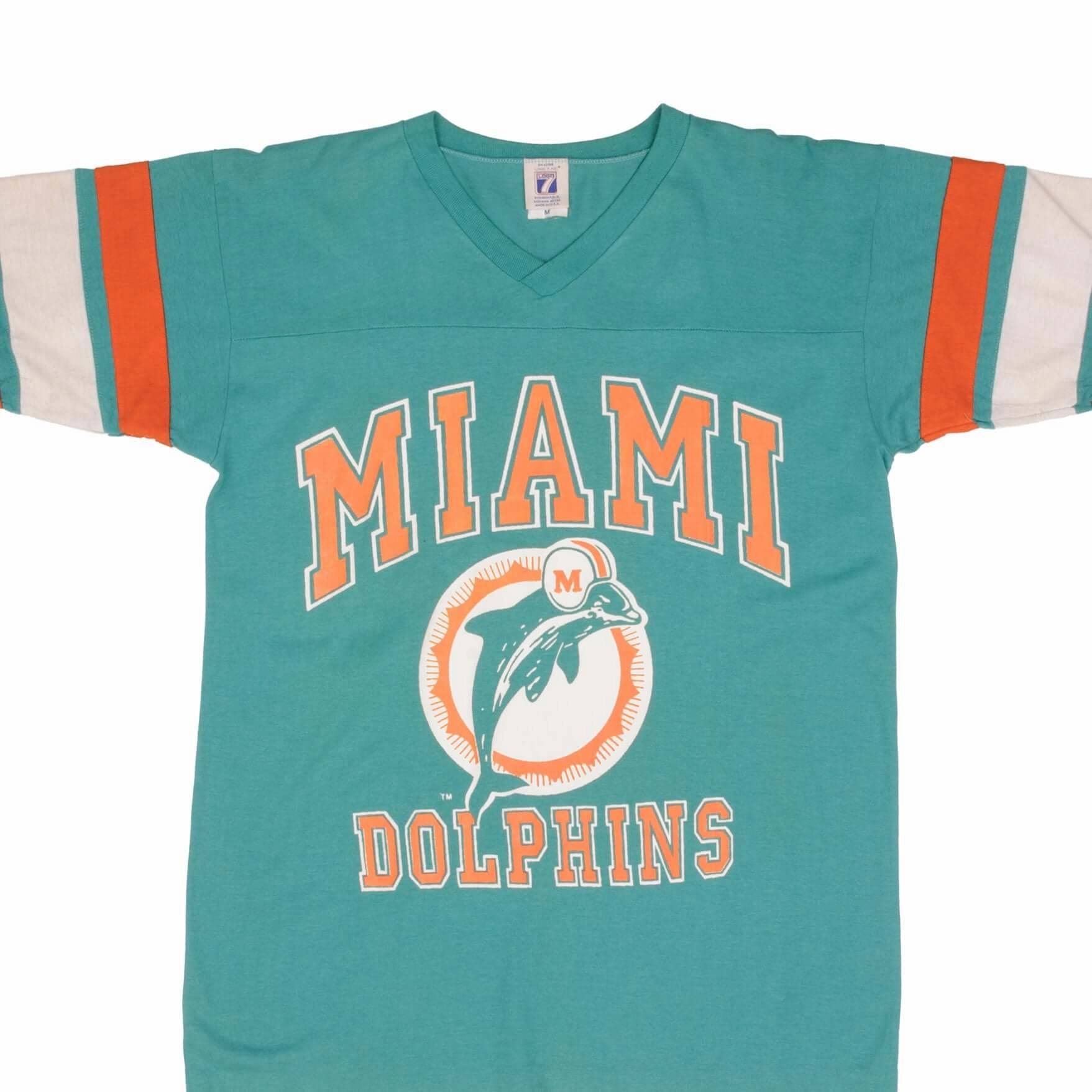 VINTAGE NFL MIAMI DOLPHINS 1990S TEE SHIRT SIZE MEDIUM MADE IN USA Seasonal Staple