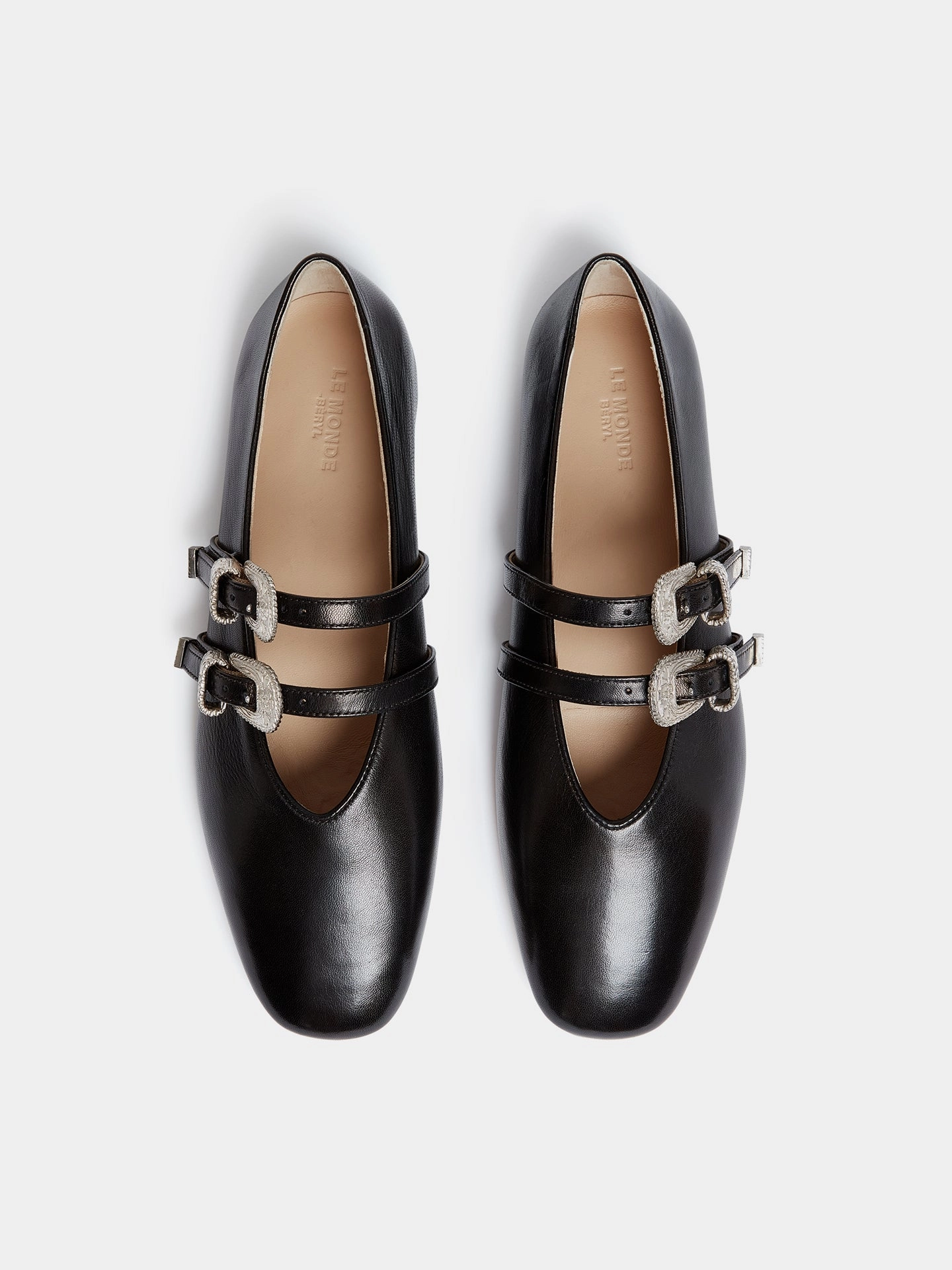 Claudia Slipper / Black Leather Outdoor Footwear