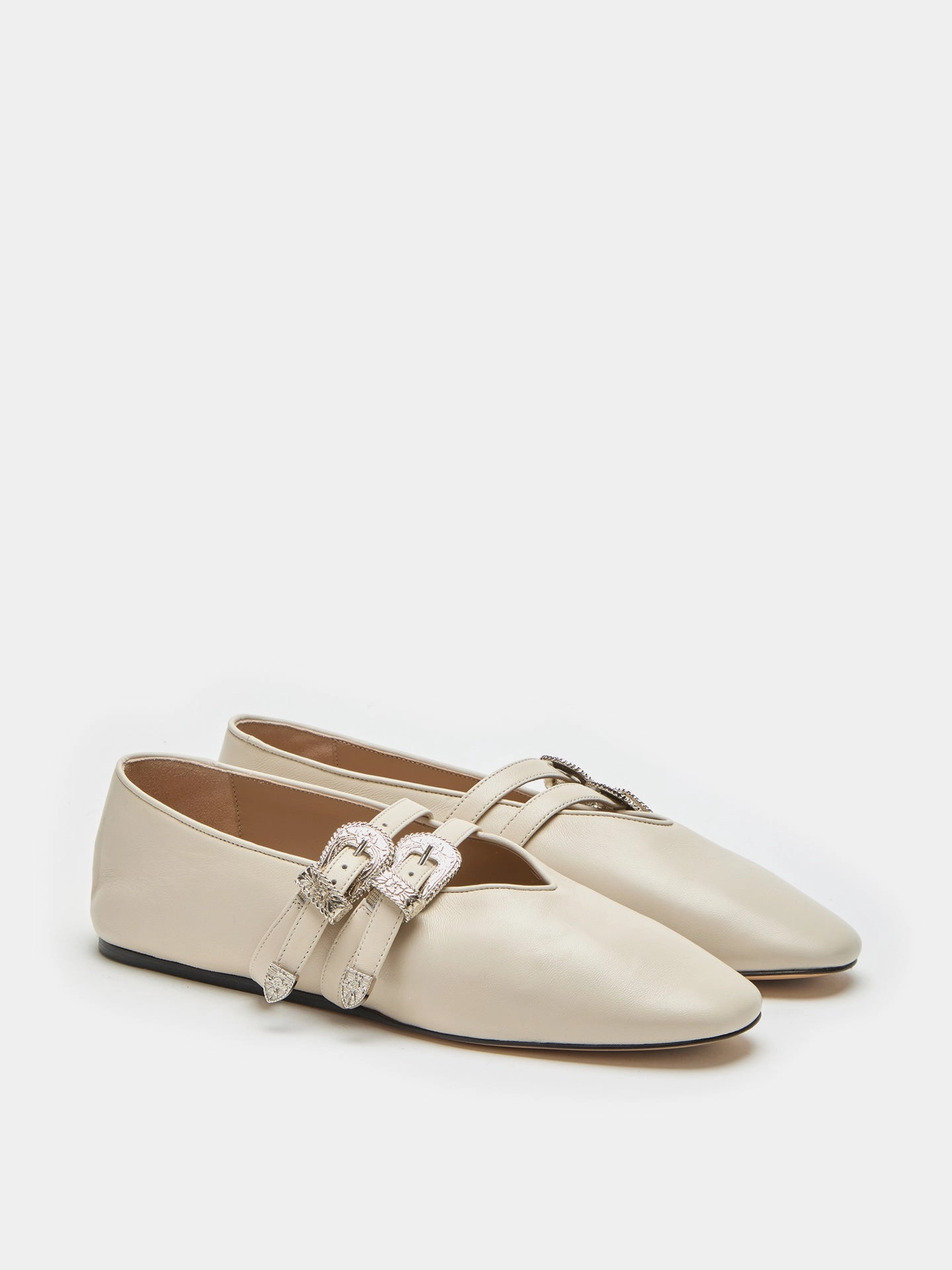 Cold Weather Anti Friction Edge Binding Claudia Slipper / Ecru Leather