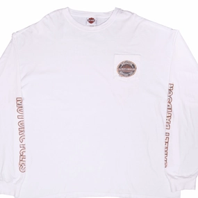 Weekend Essential Active Style Trend VINTAGE HARLEY DAVIDSON MESA ARIZONA LONG SLEEVES TEE SHIRT 2013 3XL