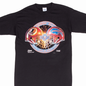 VINTAGE NFL SUPER BOWL XXVI REDSKINS VS BILLS 1992 TEE SHIRT MEDIUM MADE IN USA Urban Casual Look