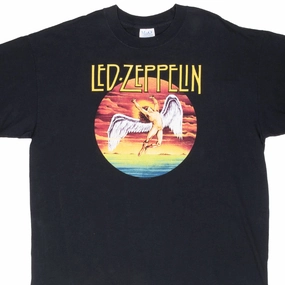 Comfy Active Fit VINTAGE LED ZEPPELIN 2004 BLACK TEE SHIRT XL