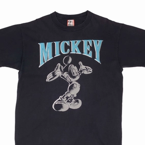 VINTAGE DISNEY MICKEY MOUSE 1990S TEE SHIRT SIZE XL MADE IN USA Multi Directional Stretch Sporty Appeal