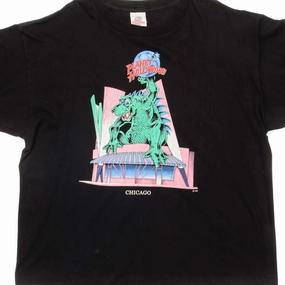 VINTAGE PLANET HOLLYWOOD TEE SHIRT SIZE 2XL MADE IN USA Fresh Look Taped Neckline