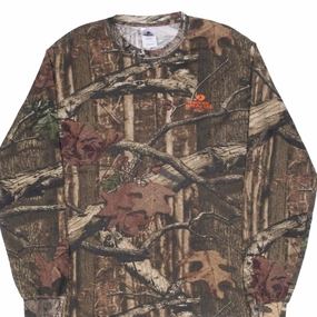 Breathable Comfort Versatile Look VINTAGE HUNTING MOSSY OAK BREAK UP INFINITY CAMO LONG SLEEVE TEE SHIRT MEDIUM