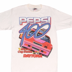 VINTAGE NASCAR PEPSI 400 WINSTON CUP SERIES 1991 TEE SHIRT SMALL MADE IN USA Fit for All Seasons