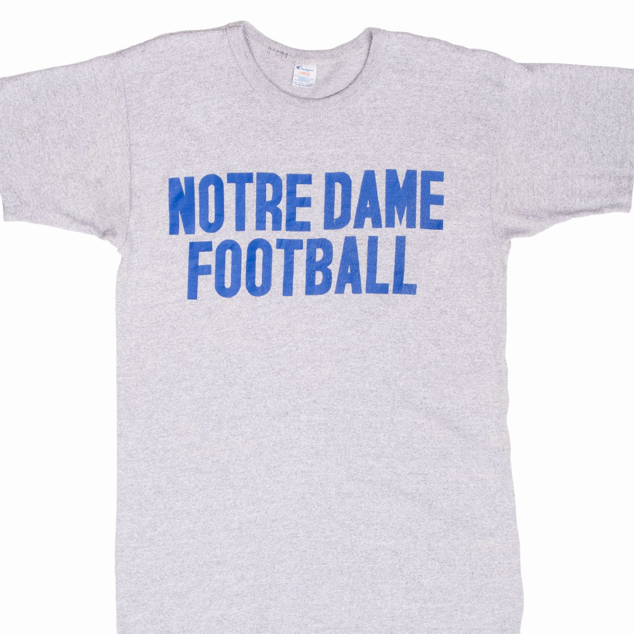 Durable Material All-day style VINTAGE CHAMPION NOTRE DAME UNIVERSITY 1980S GREY TEE SHIRT MEDIUM MADE IN USA