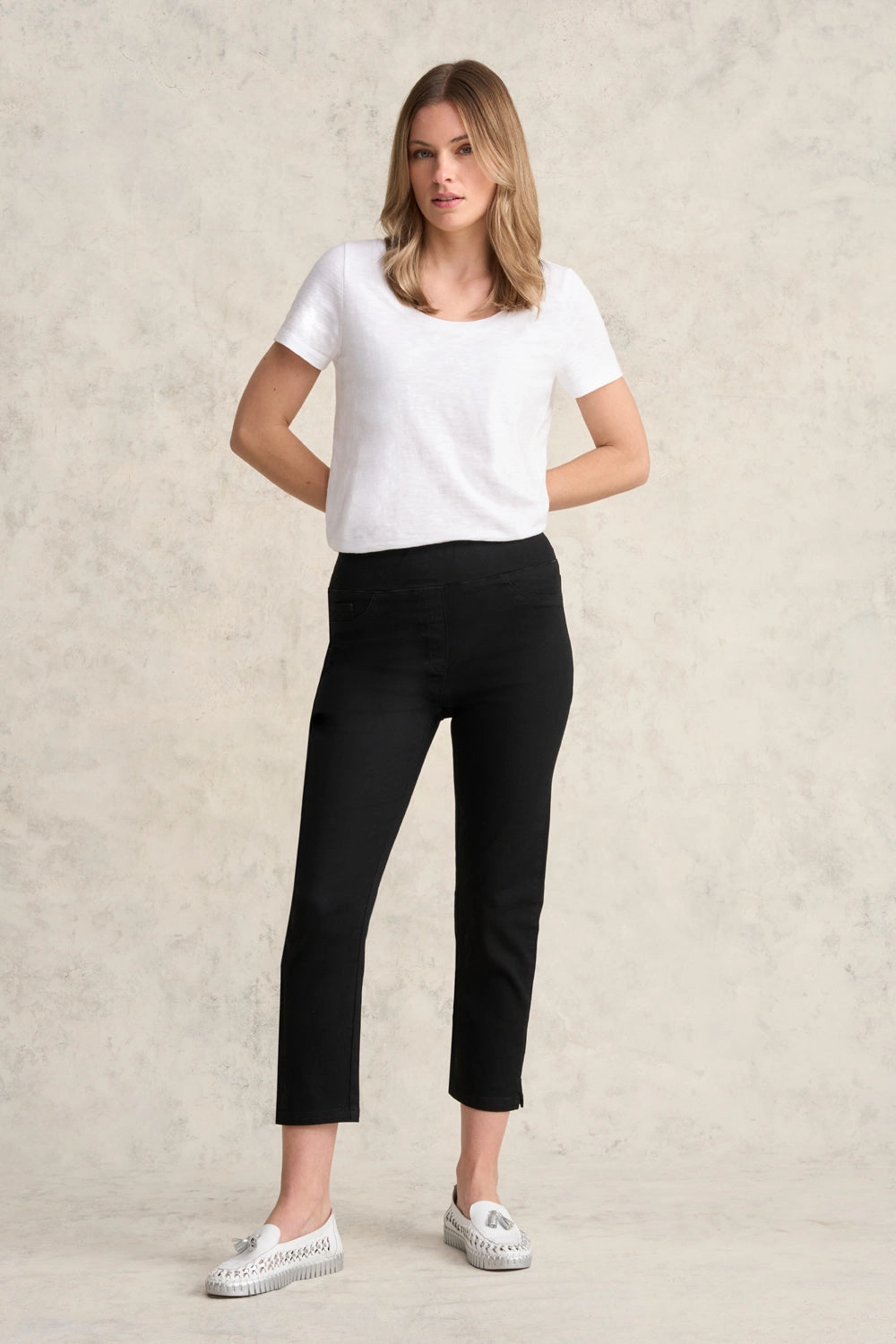 Versatile Design Chilly Weather Fit Bengajean? 3/4 Slim Leg - Black