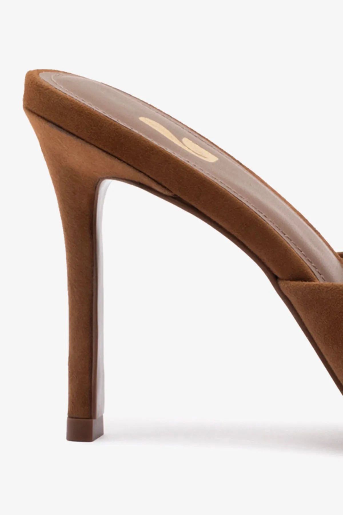 Anti Abrasion Jasmine Hi Mule In Burnt Umber Suede