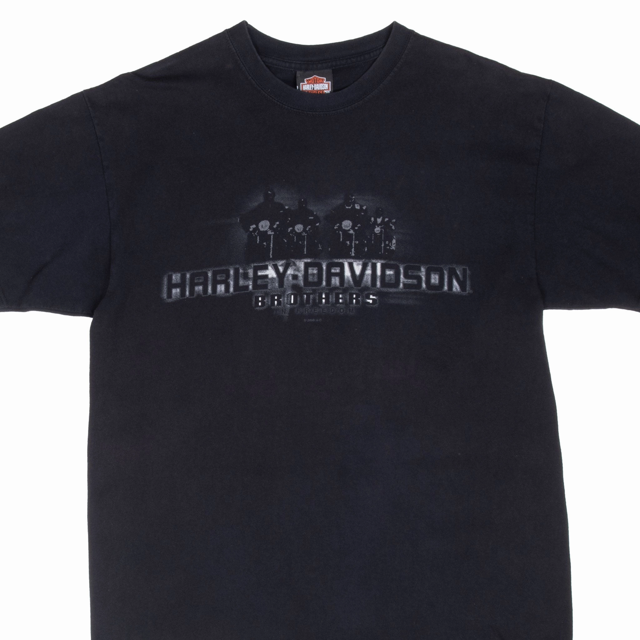 VINTAGE HARLEY DAVIDSON LINDON UTAH TEE SHIRT 2008 LARGE MADE IN USA baby shower