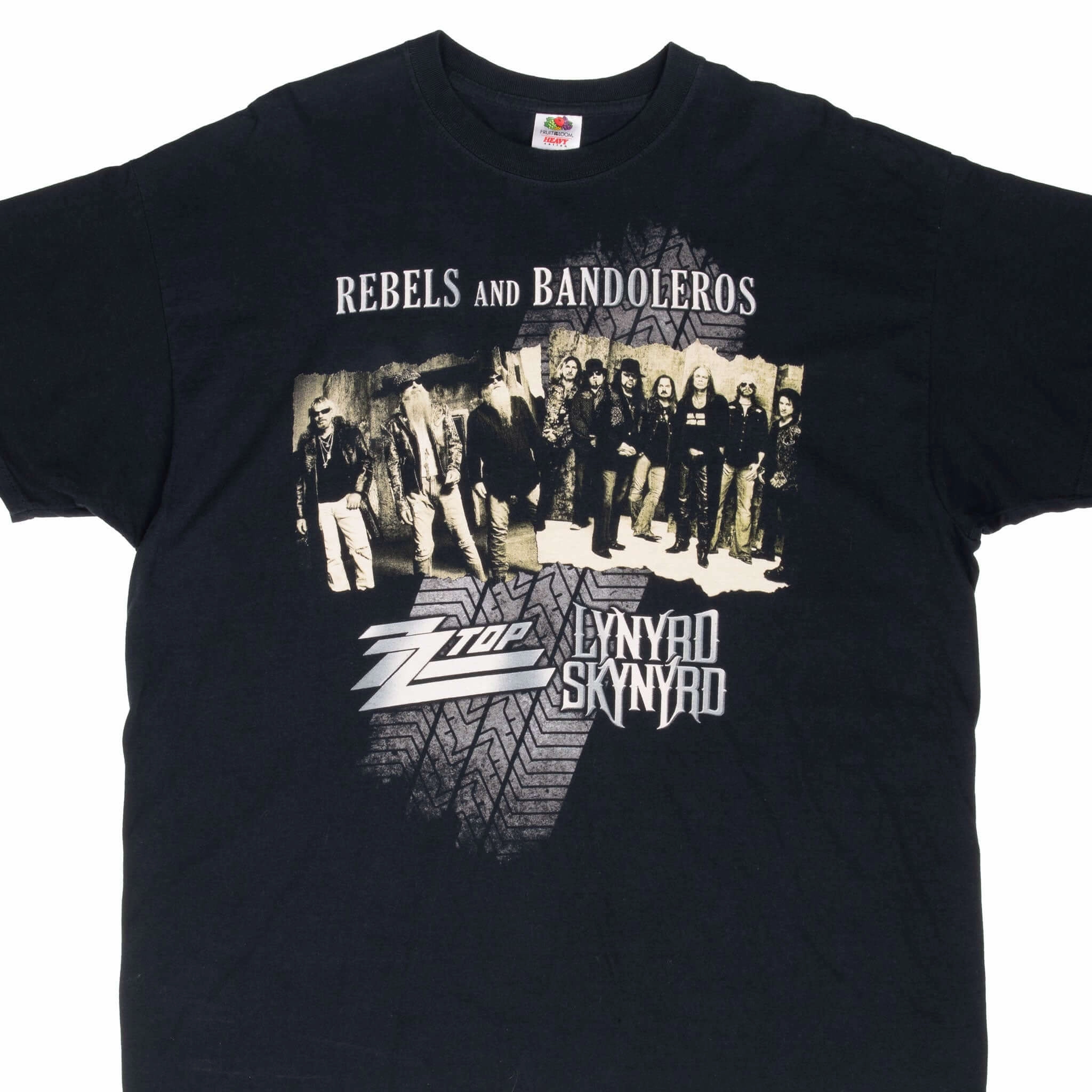 VINTAGE REBELS & BANDOLEROS ZZ TOP LYNYRD SKYNYRD 2011 TEE SHIRT 2XL Ultimate Comfort