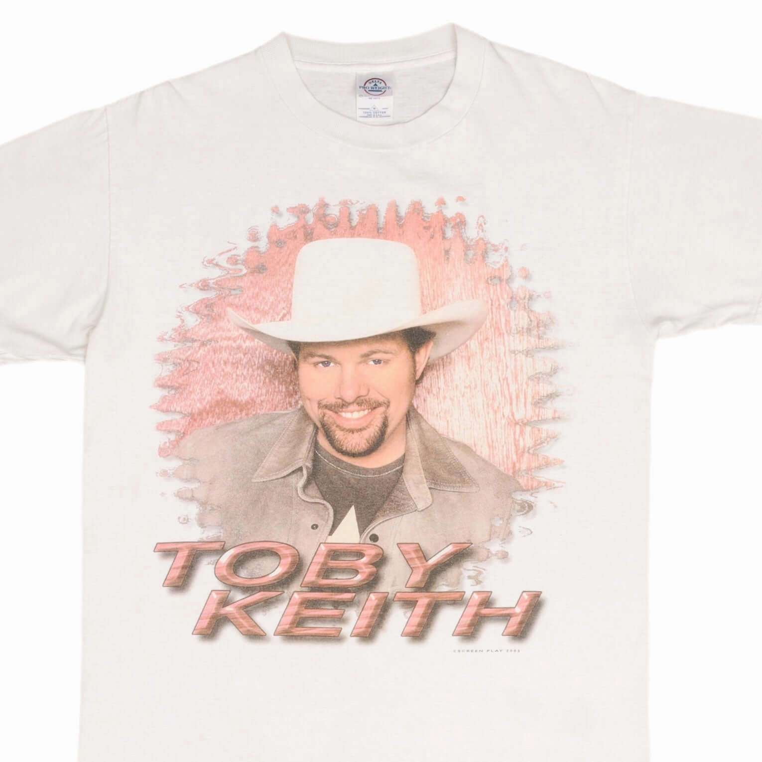 VINTAGE TOBY KEITH SHOCK'N Y'ALL TOUR TEE SHIRT 2003 SIZE MEDIUM slim fit Comfy Style