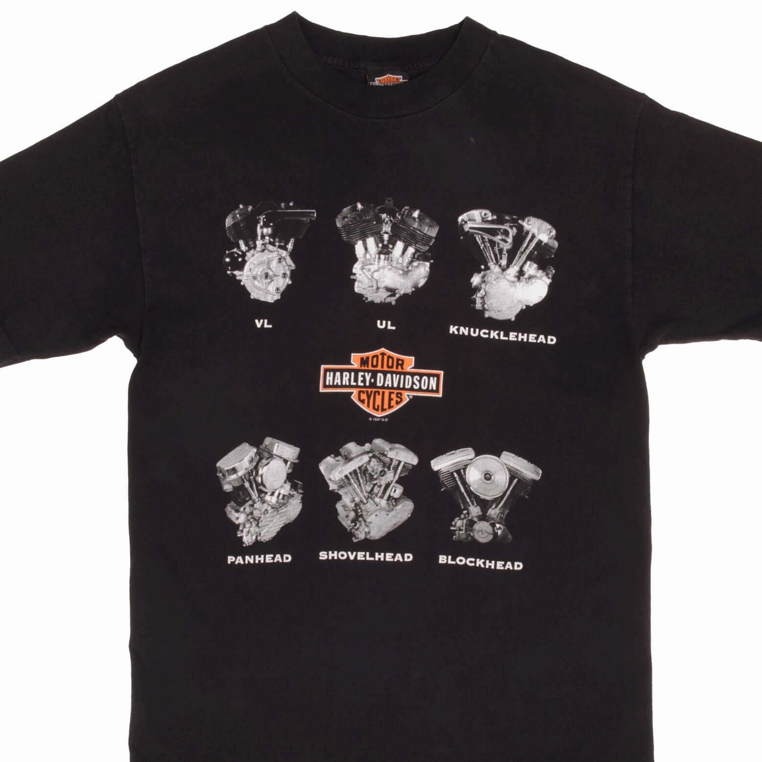 Soft Touch Texture VINTAGE HARLEY DAVIDSON ENGINE 2000 TEE SHIRT SIZE MEDIUM MADE IN USA