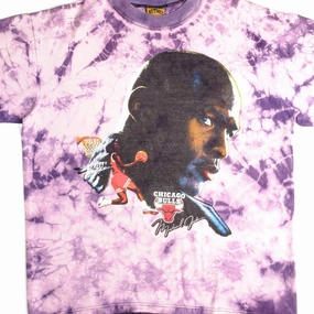 Holiday Outfit Style VINTAGE TIE DYE NBA CHICAGO BULLS MICHAEL JORDAN TEE SHIRT SIZE 1990s