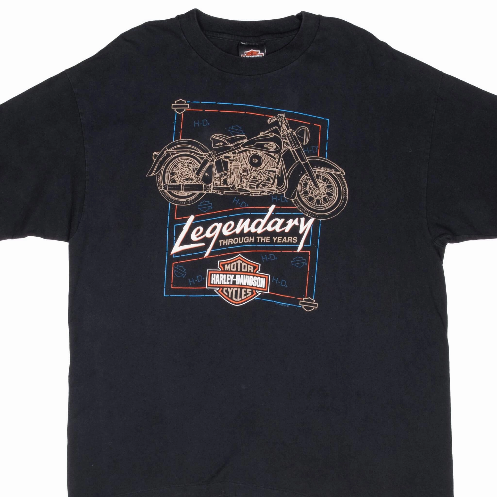VINTAGE HARLEY DAVIDSON LEGENDARY NASHVILLE TEE SHIRT 1996 XL MADE IN USA Relaxed Flex