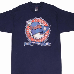 Comfort Design Fit VINTAGE MLB ATLANTA BRAVES CHAMPIONS 1999 TEE SHIRT SIZE XL