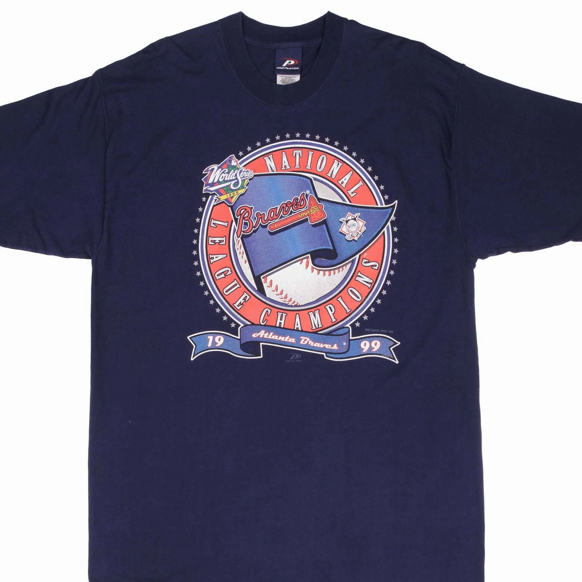 Comfort Design Fit VINTAGE MLB ATLANTA BRAVES CHAMPIONS 1999 TEE SHIRT SIZE XL