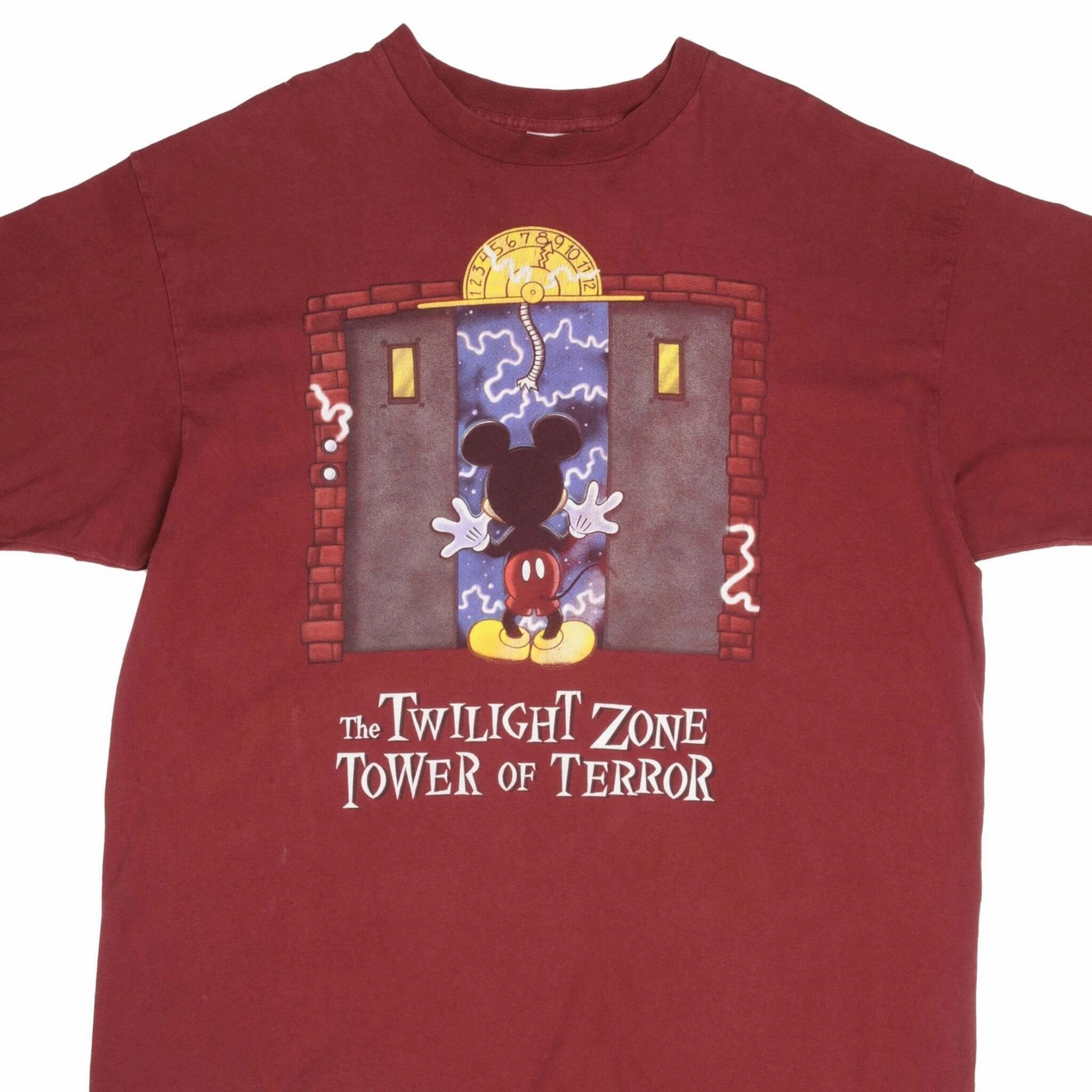 Simple Yet Cozy Trendy Casual Wear VINTAGE DISNEY THE TWILIGHT ZONE TOWER OF TERROR 1990S TEE SHIRT 2XL MADE IN USA