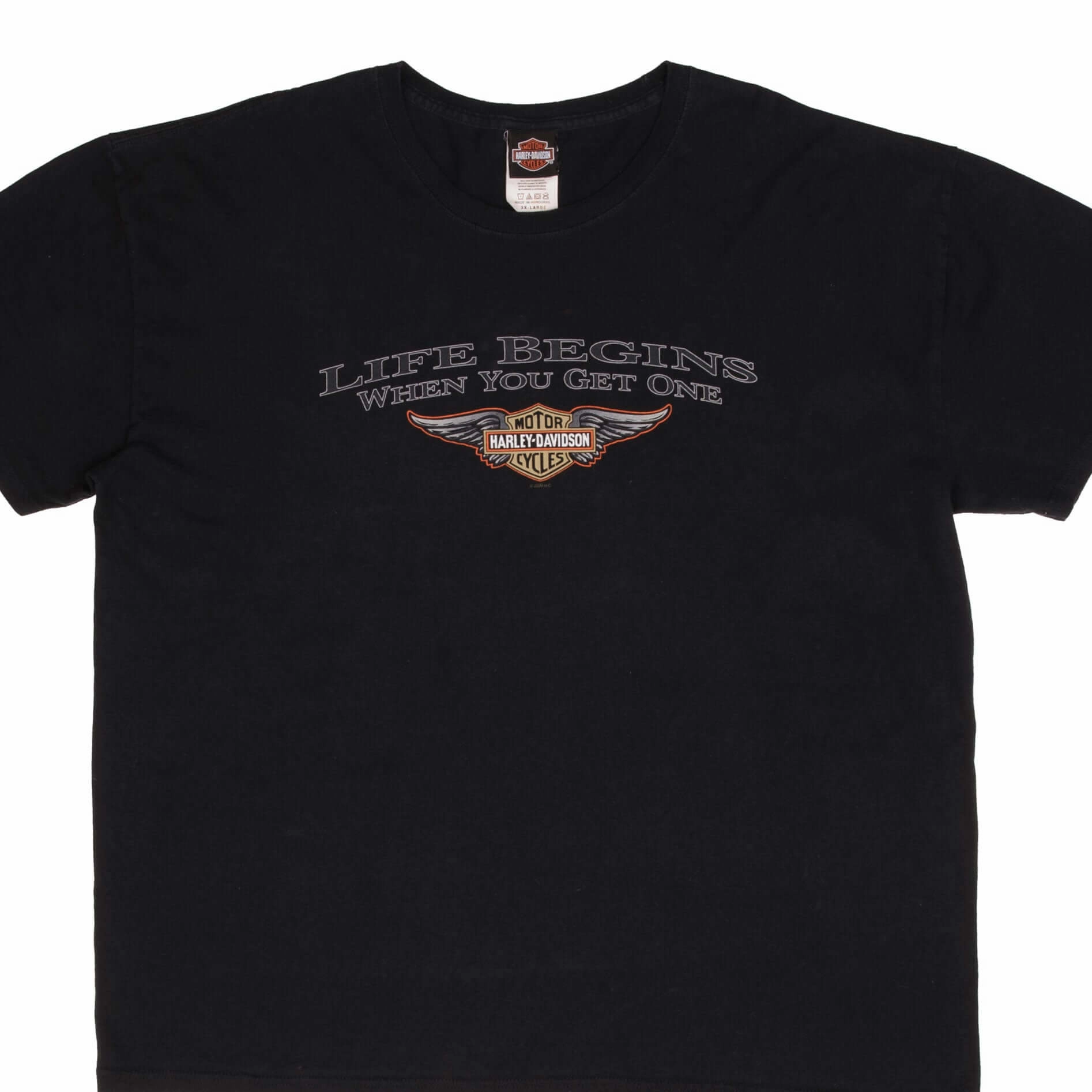 VINTAGE HARLEY DAVIDSON UPPER SANDUSKY OH TEE SHIRT SIZE 3XL Customer Favorite Soft Layering