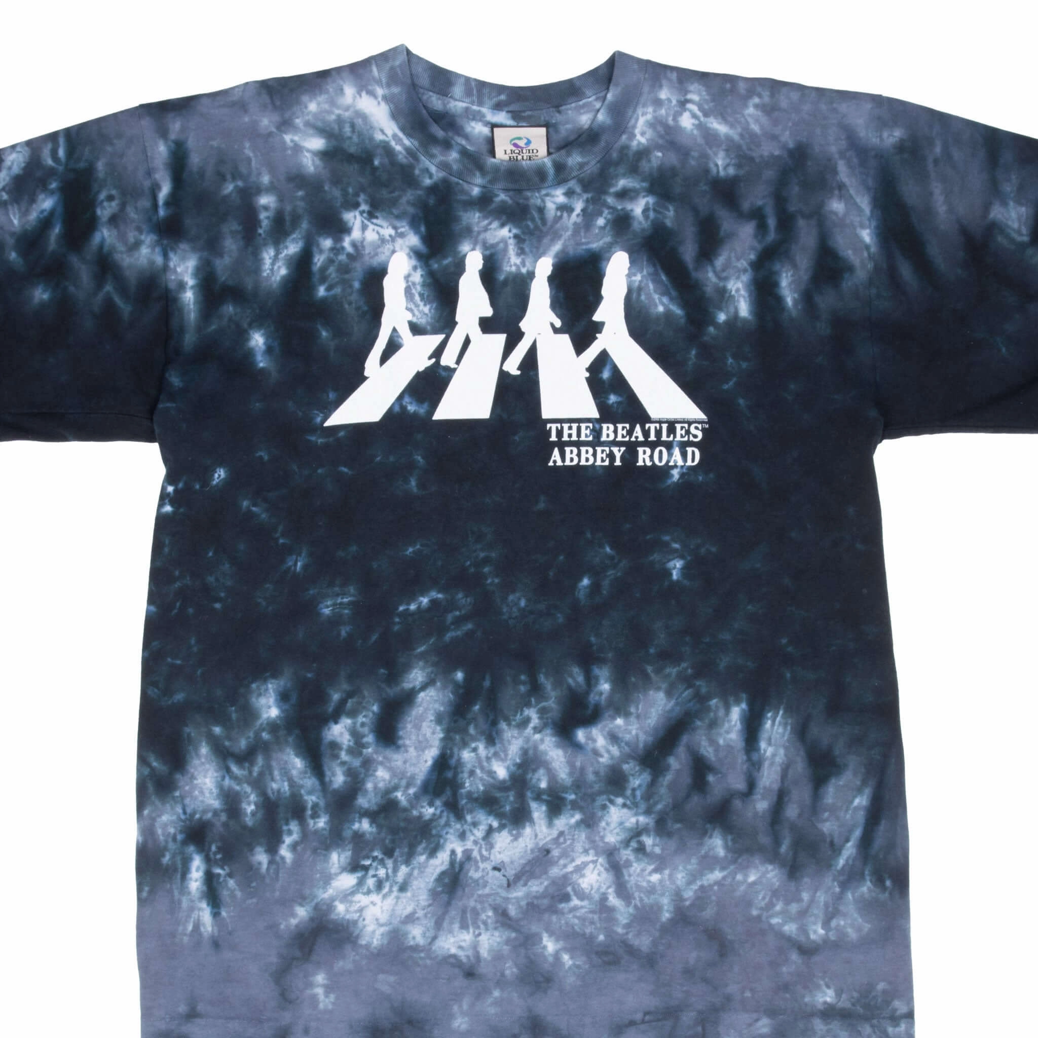 Lightweight Wear Effortless Wearable VINTAGE THE BEATLES ABBEY ROAD 2006 TIE DYE LIQUID BLUE TEE SHIRT LARGE MADE USA