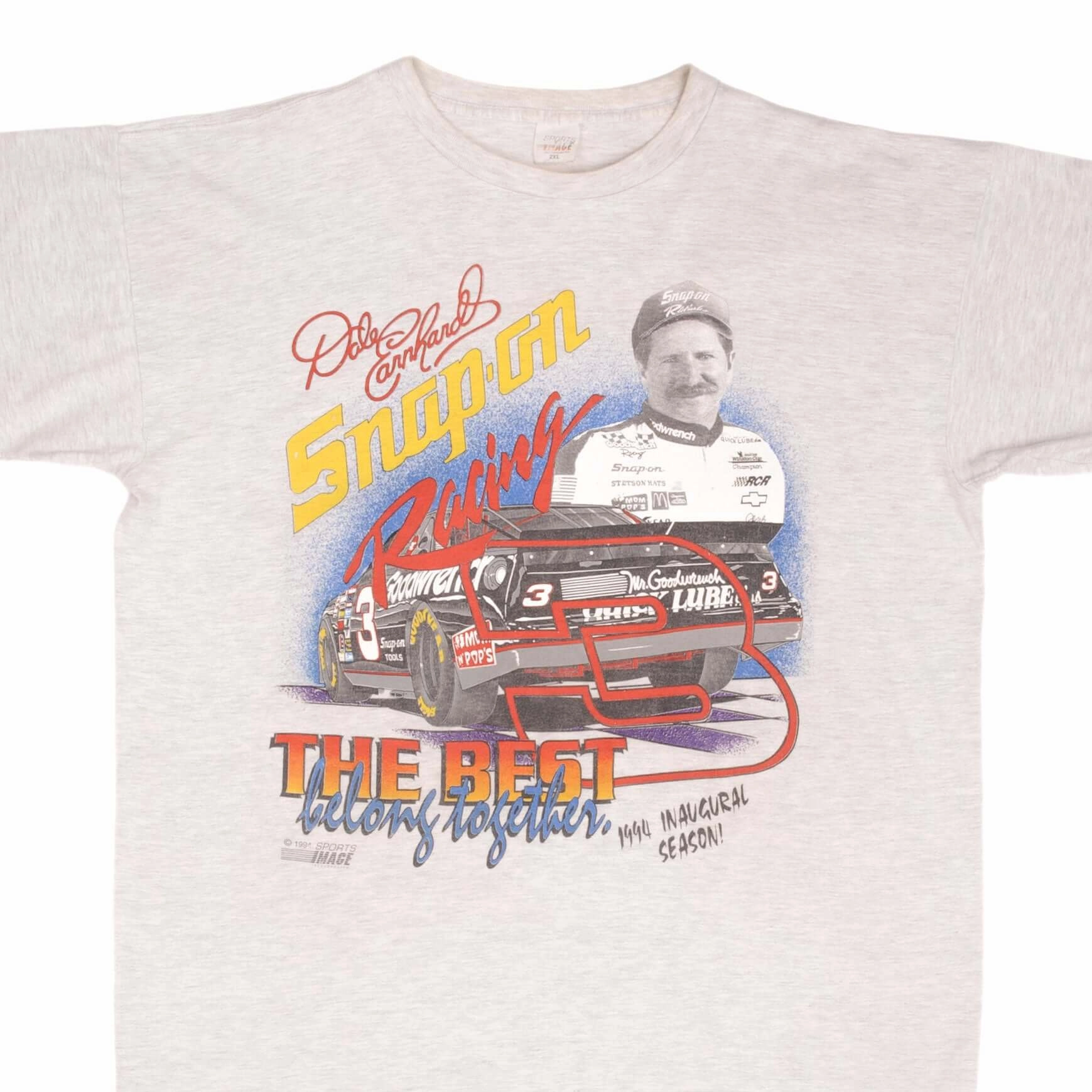 Soft Fabric VINTAGE NASCAR DALE EARNHARDT INAUGURAL 1994 TEE SHIRT SIZE XL MADE IN USA