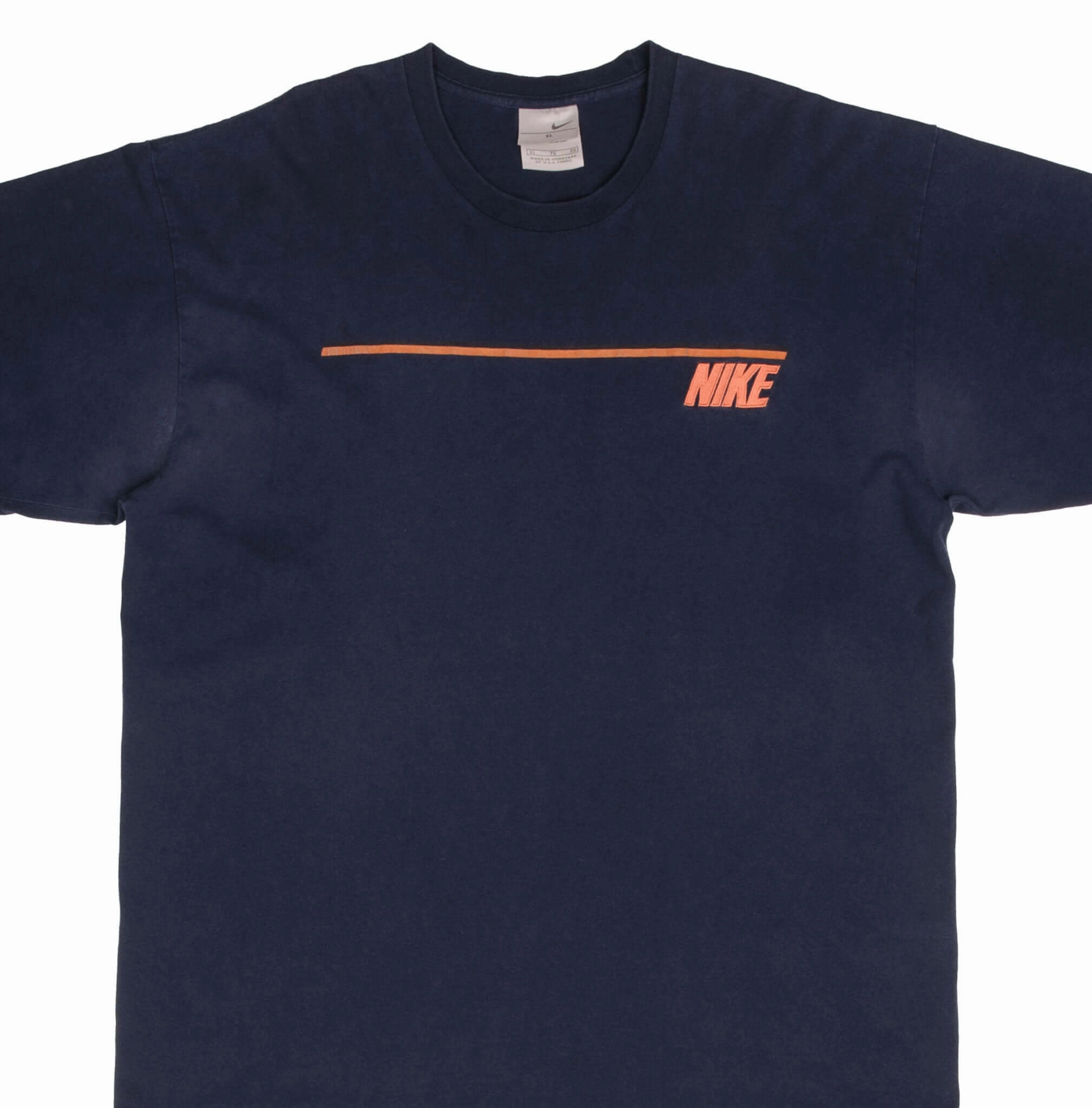 VINTAGE NIKE SPELLOUT NAVY BLUE TEE SHIRT 2000S SIZE XL Fresh Outfit Style Effortless Vibe